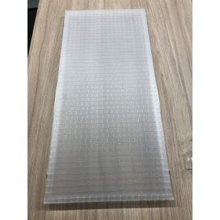 Schreibtisch-Sichtschutz Kunststoff mit Halterung 80 cm breit