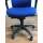 Bürodrehstuhl Adjust von Dauphin blau schwarz mit Armlehnen