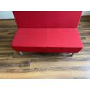 SMV Sitzbank Hochlehner rot 120cm breit geplostert Lounge