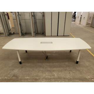 Steelcase Konferenztisch mit Mängeln 300 x120cm weiß