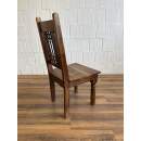 Stuhl Landhausstil Holz mit Sitzkissen rustikal