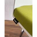 Bene Barhocker Sitzfläche gepolstert grün/chrom