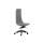 Chefsessel Bürodrehstuhl NORTH CAPE ohne Armlehnen Schwarz Kunststoffbasis mit Glasfaser Weichboden (Teppich) Echtleder 100% Leder D86 Weiß