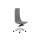 Chefsessel Bürodrehstuhl NORTH CAPE ohne Armlehnen Aluminium poliert Hartboden (Laminat...) Echtleder 100% Leder D86 Weiß